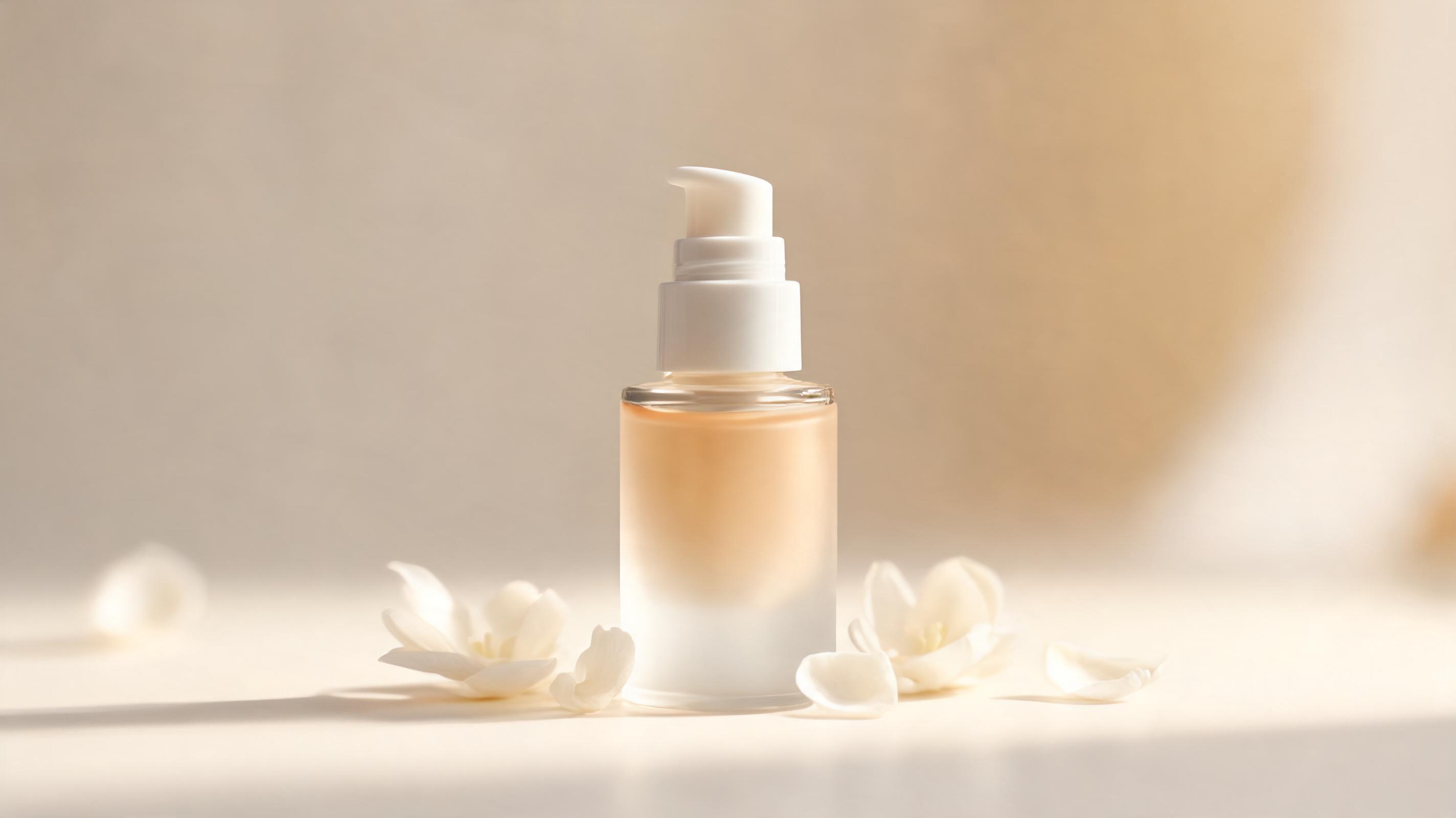 Vidéo parallaxe de photo de produit de soin de la peau
