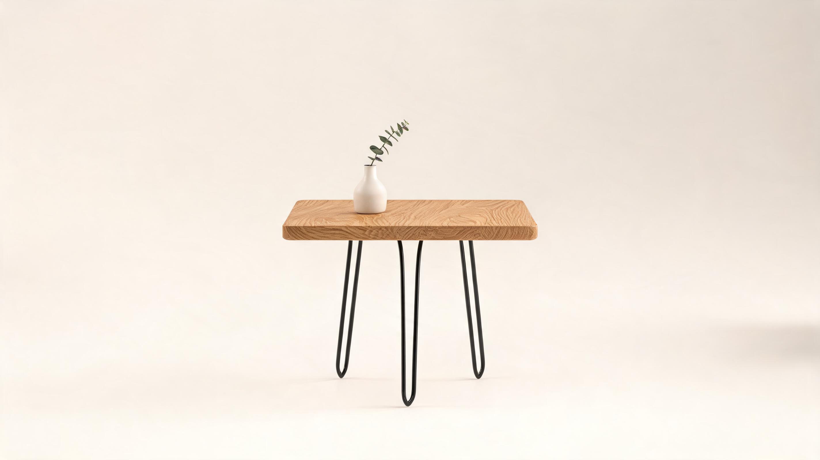Vidéo de présentation de table d'appoint en bois