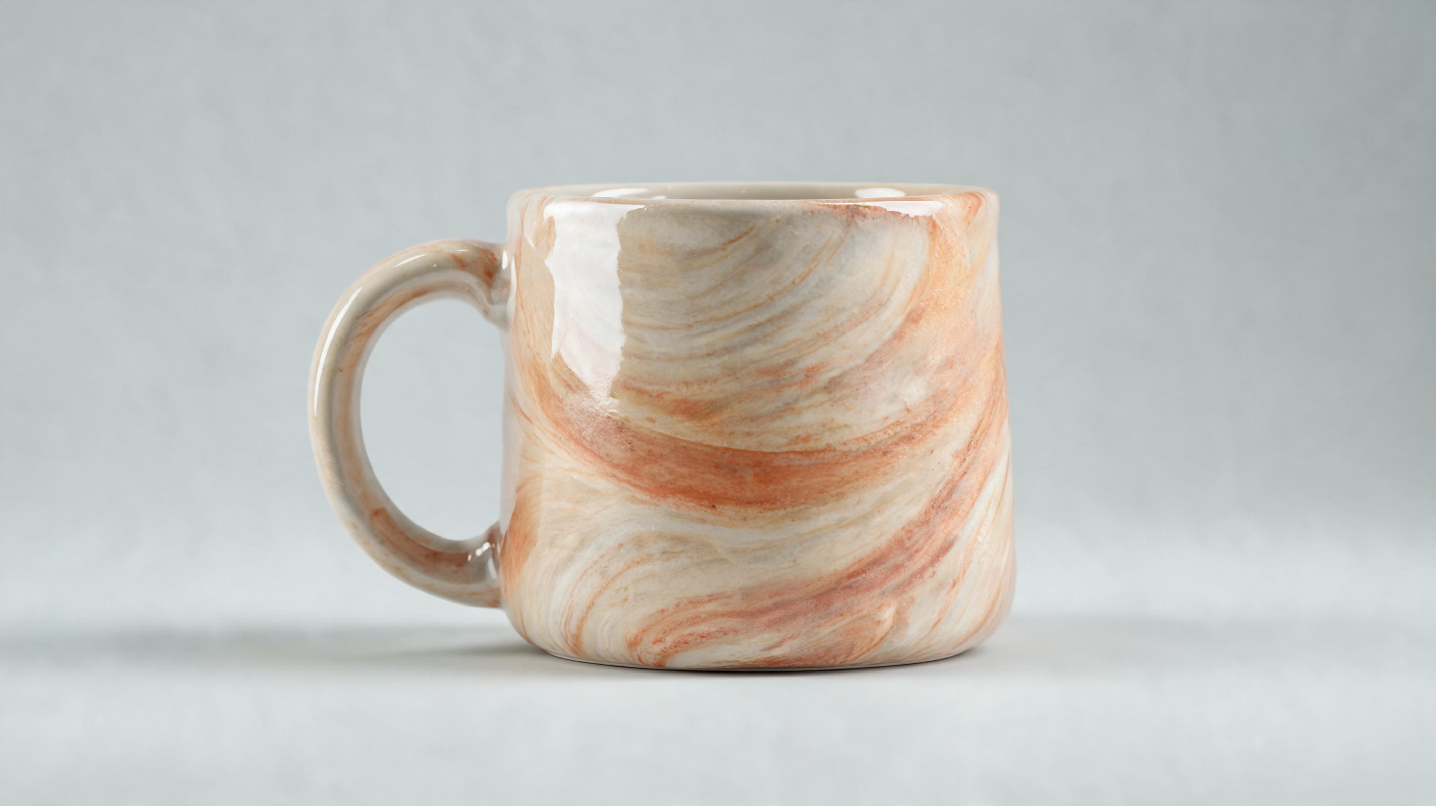 Gros plan d'une tasse à café en céramique