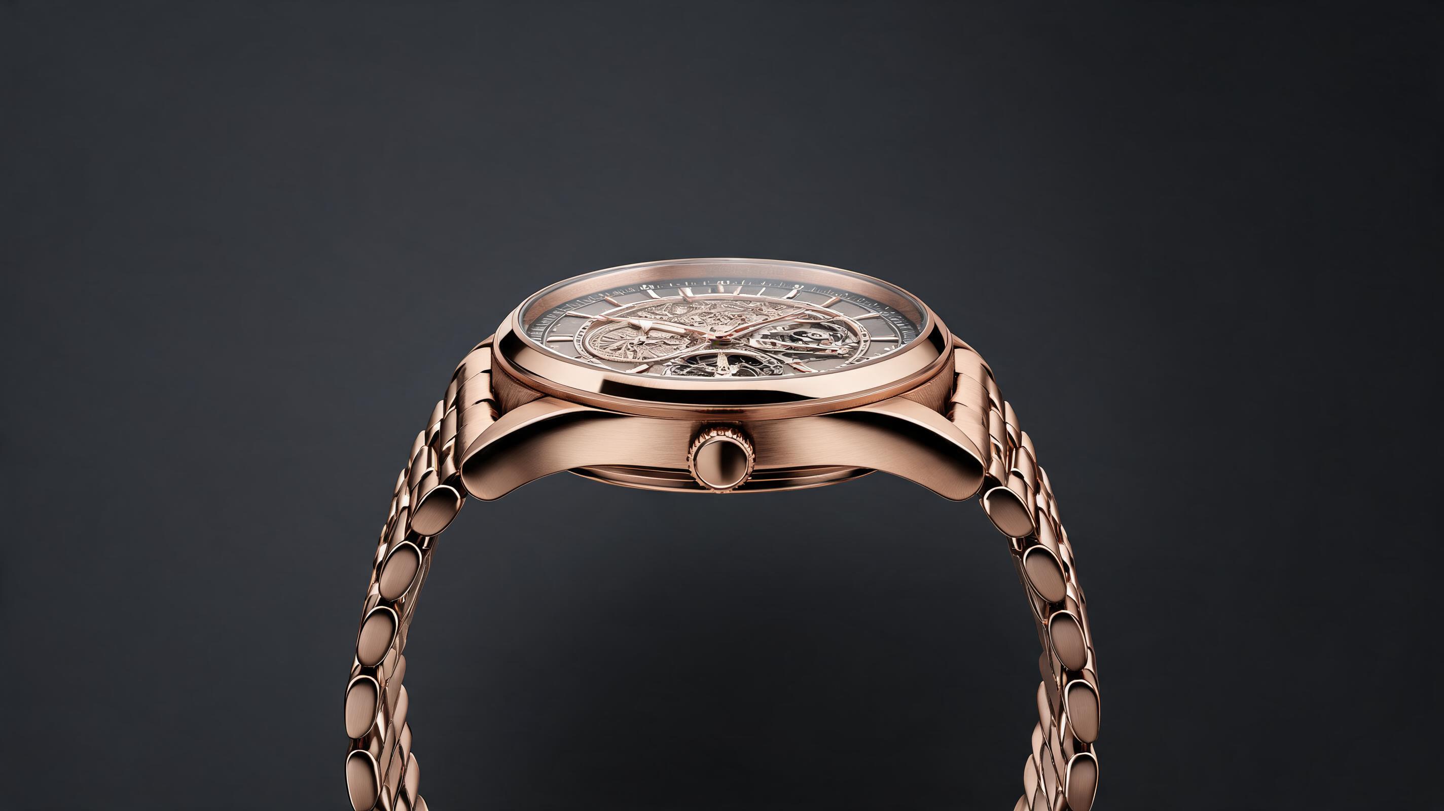 Rotation en boucle de montre de luxe