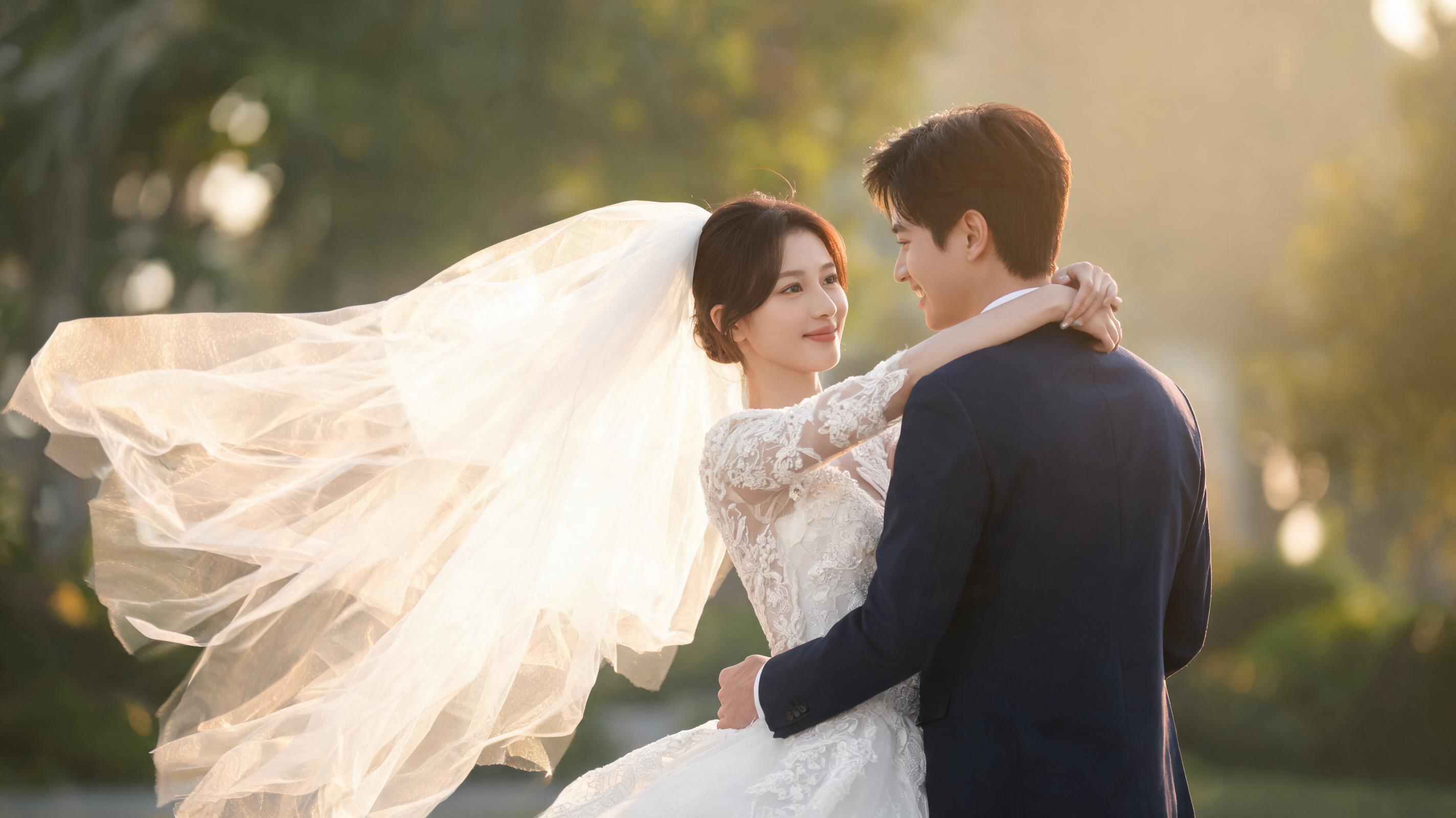 Clip de portrait de mariage au ralenti