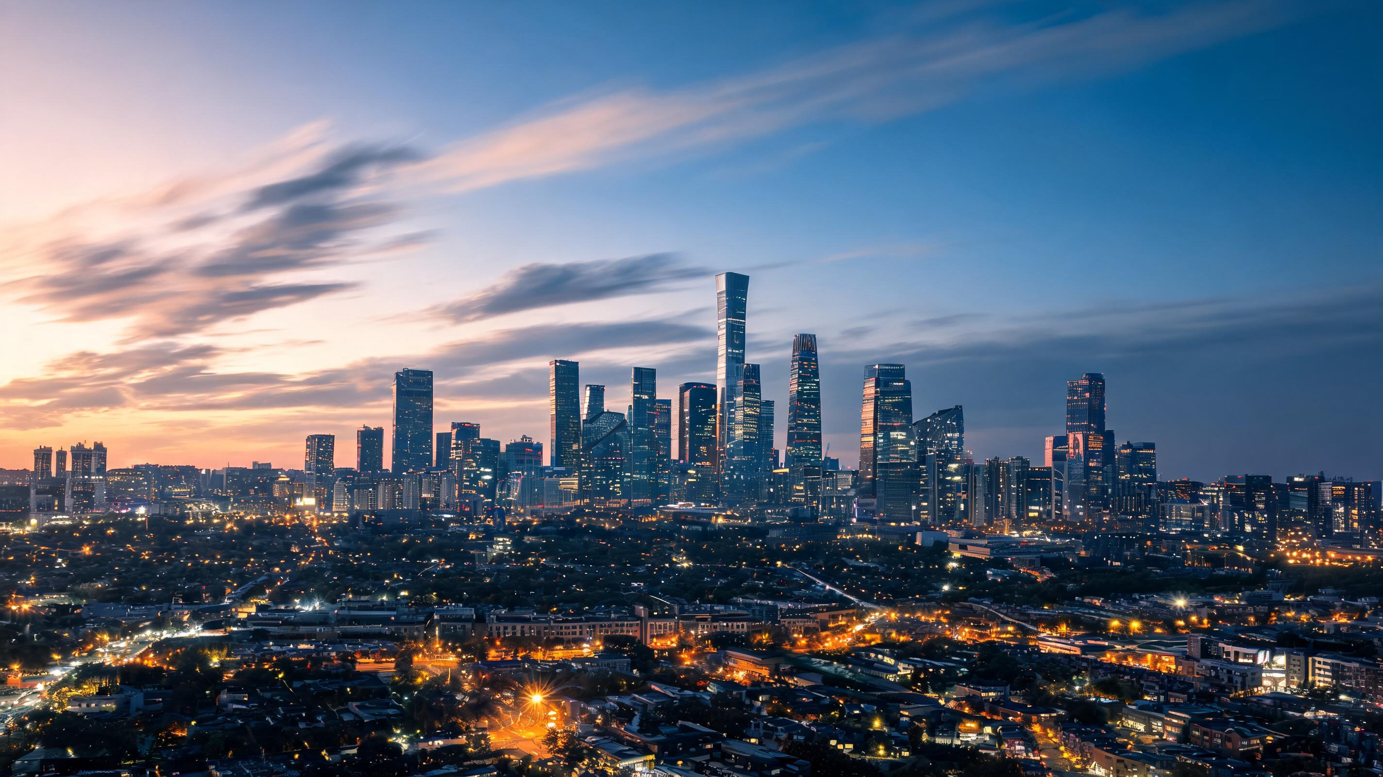 Time lapse de skyline urbaine