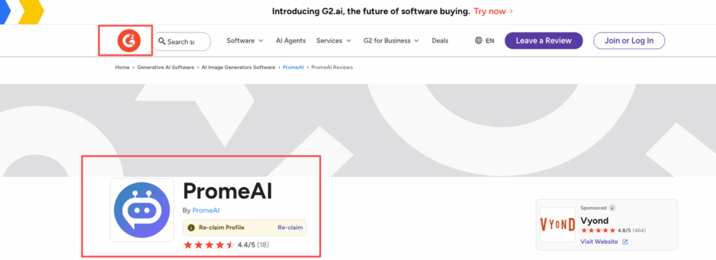 PromeAI's reviews on G2