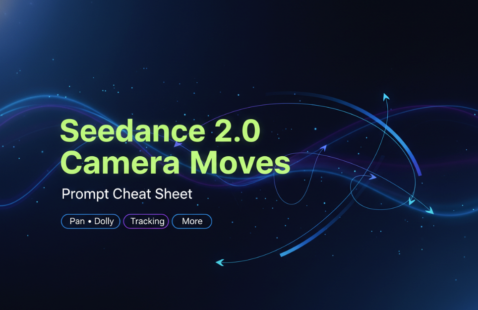 Seedance 2.0 Camera Movement Cheat Sheet: Prompt Syntax for Pan, Dolly, Tracking & More