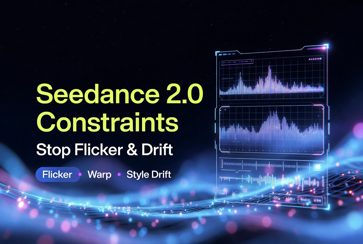 Seedance 2.0 Prompt Constraints: Stop Flicker, Warp & Style Drift With Negative Cues