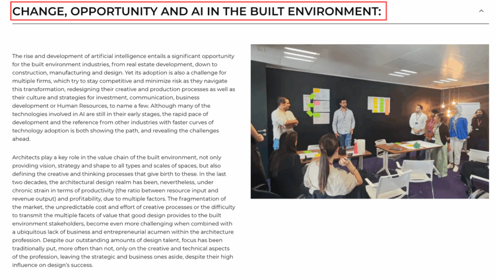 Office team collaborating on strategy, reflecting the ongoing mvrdv ai use in design.