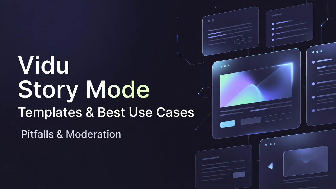 Vidu Q3 Templates & Story Mode: Best Use Cases + Content Moderation Pitfalls
