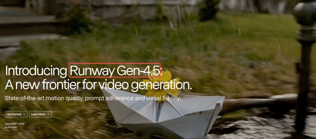 Vidu Q3 vs Sora comparison including Runway Gen-4.5 promo showing delicate paper boat floating in rain with high-fidelity motion and visual details.