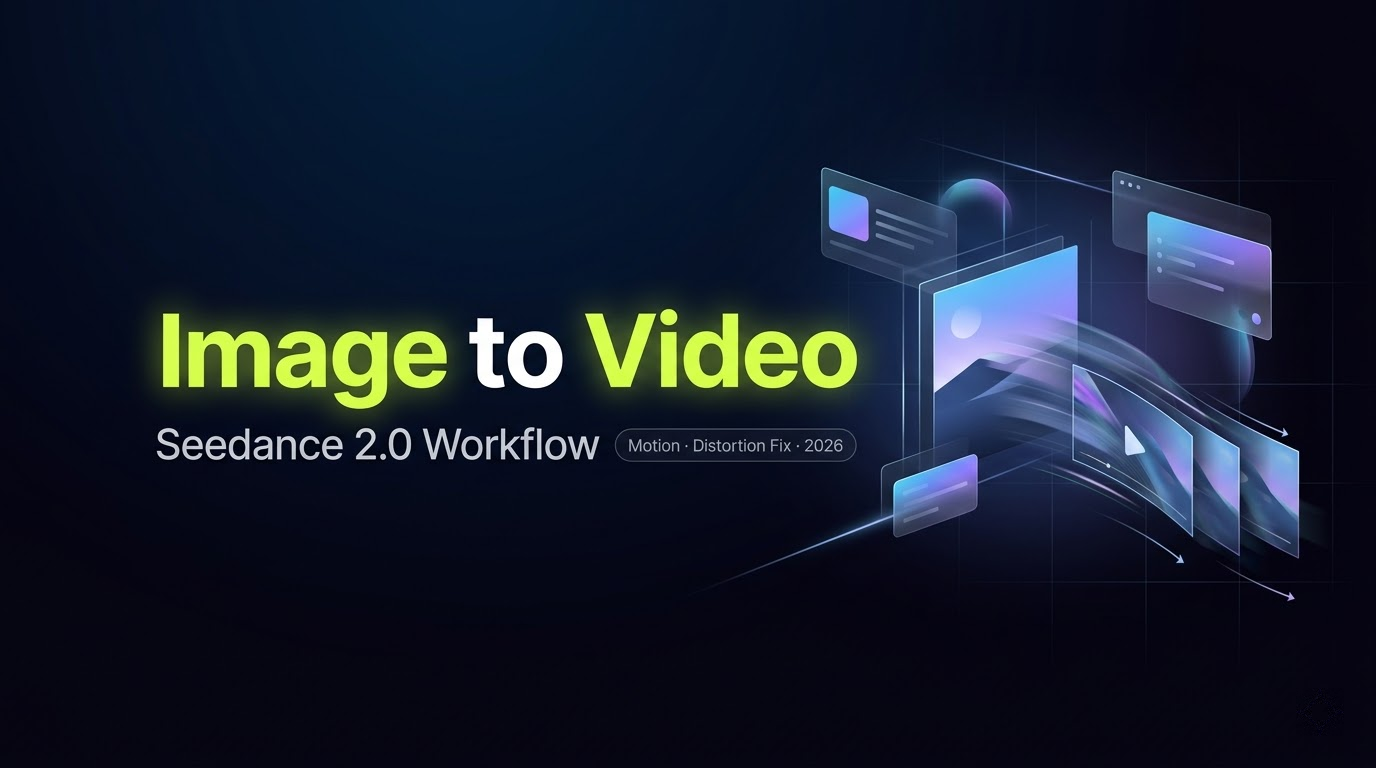 Image-to-Video in Seedance 2.0: Source Image Rules, Motion Design & Distortion Fixes