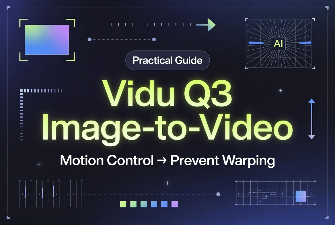 How to Use Vidu Q3 Image-to-Video: Motion Control + Preventing Warping (Practical Guide)