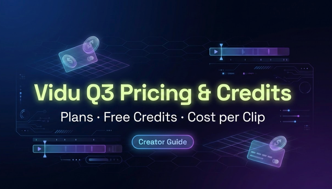 Vidu Q3 Pricing & Credits Explained: Plans, Free Credits, and Real Cost per 16-Second Clip