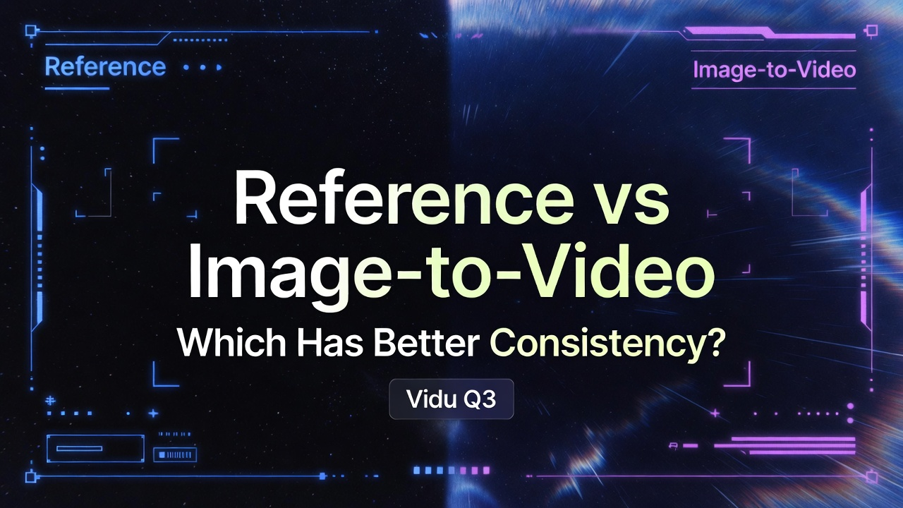 Reference-to-Video vs Image-to-Video in Vidu Q3: Which Gives Better Character Consistency?