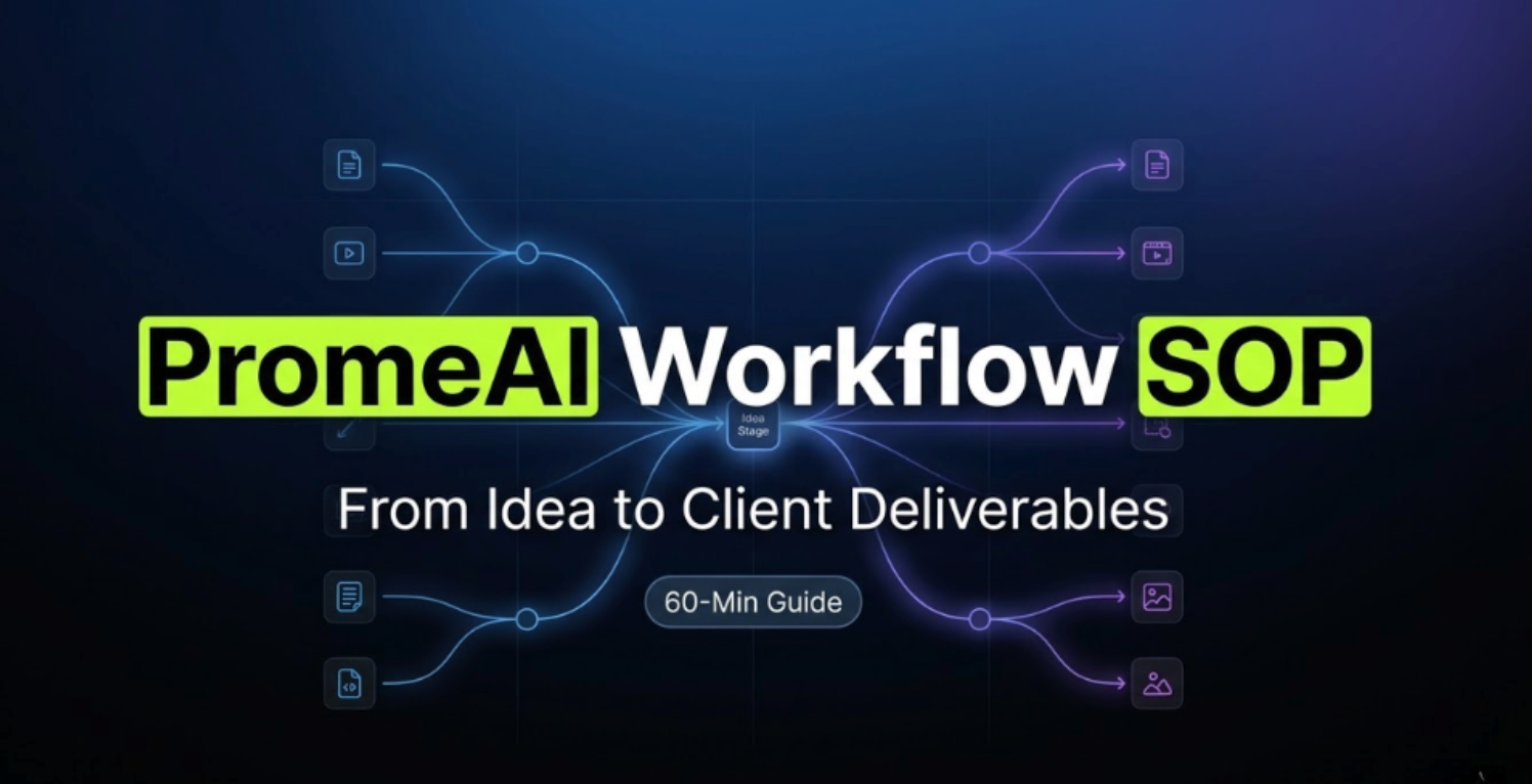 PromeAI Workflow SOP: Idea to Client Deliverables (60-Min Guide)