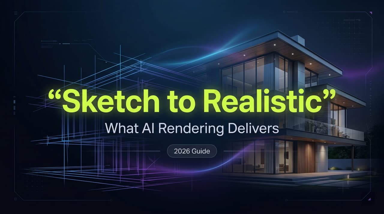 Realistic Drawings from Sketches: What AI Rendering Actually Delivers